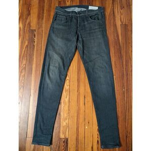 Rag & Bone Fit 1 Skinny Leg Jeans Gray Men Size 34x34 in good condition.